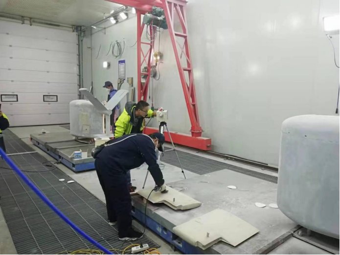 喷烤漆房安装现场